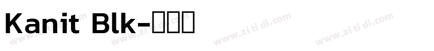 Kanit Blk字体转换